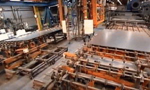 Mirror on production line